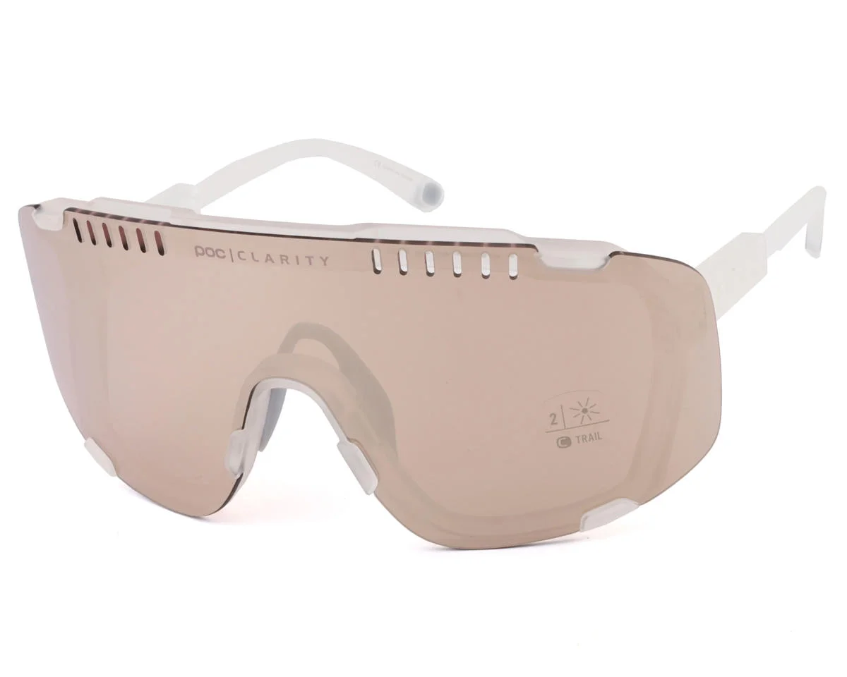 POC Devour Sunglasses (Transparant Crystal) (Partly Sunny Silver) (Clarity Trail)